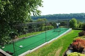 This batting cage is completely enclosed and is 70' long. How To Build A Batting Cage Frame Ehow Batting Cage Backyard Backyard Baseball Batting Cages