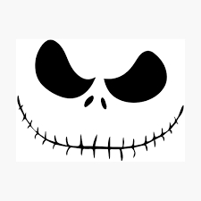 Discover 47 free jack skellington face png images with transparent backgrounds. Jack Skellington Face Poster By Crampsy Redbubble