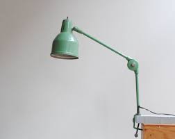 Industrial Vintage Clamp Lamp Desk Lamp In By Littledogvintage 75 00 Clamp Lamp Desk Lamp Clip On Desk Lamp