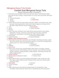May 11, 2019 · soal pg + jawaban tentang karya tulis. Contoh Soal Kti
