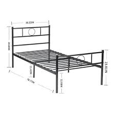 Top 40 Useful Standard Bed Dimensions With Details Engineering Discoveries Twin Size Bed Frame Steel Bed Design Bed Frame