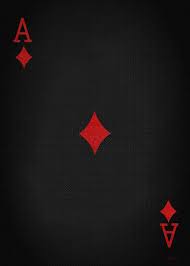 It is a matter of perfect indifference whether this card assumes its place in the oracle in an upright or reversed position, as its primary signification is in no wise varied, although of a most comprehensive nature, being, expressing generally, a letter, a note, a paper, a petition, etc. Ace Of Diamonds In Red On Black Canvas Greeting Card For Sale By Serge Averbukh
