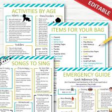 Editable Babysitting Kit All In One Instant Download Etsy Babysitting Kit Babysitting Jobs Babysitting Bag