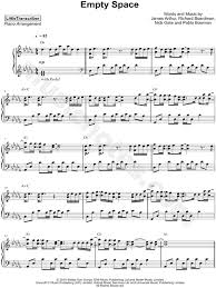 Littletranscriber Empty Space Sheet Music Piano Solo In Db Major Download Print Sku Mn0190341