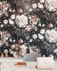 850 x 1022 jpeg 101 кб. Dark Floral Ii Floral Wallpaper Ellie Cashman Design