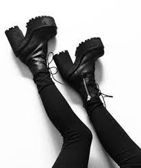 Black Ankle Boots Outfit Tumblr Shoes Girls Aesthetic Tumblr Random Goth Shoes Aesthetic Shoes Boots
