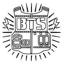 Shirtsko bts bangtan sonyeondan kids t shirt with bts logo design. Coloring Page Bts Logo Beyond The Scene 10