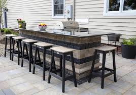 Berlin Gardens Outdoor Poly Saddle Bar Stool Outdoor Kitchen Design Outdoor Bar Stools Outdoor Buffet Tables