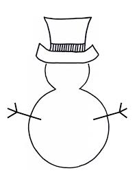 Snowman Outline Clipart Clipart Kid Preschool Christmas Crafts Winter Crafts Free Printable Crafts