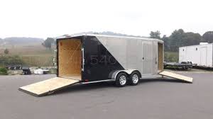 Or if you just need to move a car across state or clear out some debris, we've got you covered there, as well. 7x22 Enclosed V Nose Drive In Drive Out Trailer Pro Line Trailers Toy Hauler Trailers Car Hauler Trailer Enclosed Car Hauler