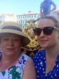 On holiday in Venice with actress Alison Quigan -