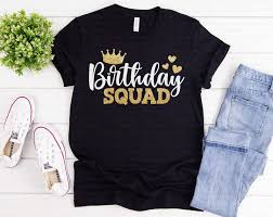 The uniform place · $7.99 & up basic jeans · up to 50% off dresses Kids Birthday Girl And Squad Sparkly Bling T Shirts Print My Tops