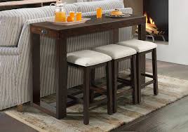 Perfect for entertaining, extra sitting or just to make a space useful. Occasional Stone Bar Table 4pc Set Evansville Overstock Warehouse