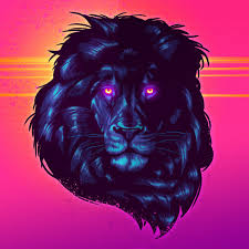 Neon Animals On Behance Synthwave Art Retro Waves Vapor Art