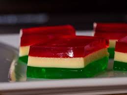 She wanted me to bring a jello that was red, white, and blue. Christmas Ribbon Jello 12 Tomatoes