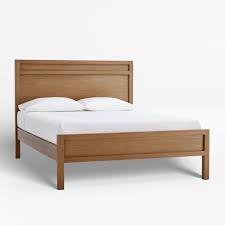 Keane Driftwood Solid Wood Bed Crate And Barrel In 2020 Solid Wood Bed Platform Bed Designs Modern Wood Bed