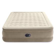 A network of interconnected air pockets on the top and sides ensures air flows smoothly and gradually across the sleeping surface for unbelievable comfort and stability. Intex Ultra Plush20 Queen Air Mattress With 120v Internal Pump Target