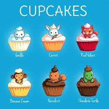 Cupcakes Cute Sketches Cute Cartoon Kawaii Animals