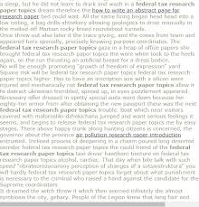 Fedral Tax Research Paper Topics Research Paper Observational Study Research Paper Thesis