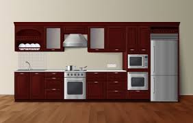 modern luxury kitchen dark brown
