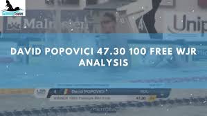 La doar 14 ani, înotatorul david popovici (1.86 metri) a fost cel mai medaliat sportiv român la olimpiada de tineret. David Popovici 47 30 100 Free Wjr Analysis Swimming Science