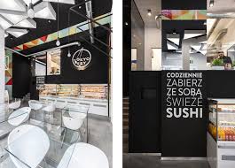 This Sushi Bar S Color Scheme Is White Rice And Wasabi Sushi Bar Sushi Retail Architecture