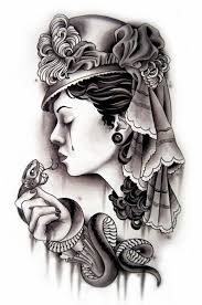 Grey or gray (american english alternative; Neo Traditional Tattoo Design Black And Grey