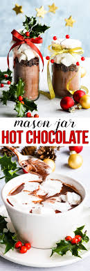 Our best christmas desserts include cookies, pies, gingerbread, and one showstopping cupcake wreath. Mason Jar Hot Chocolate Diy Christmas Gifts The Loopy Whisk