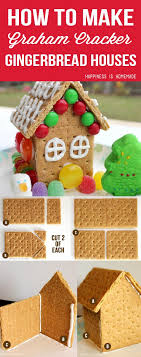 How To Make Graham Cracker Gingerbread Houses Happiness Is Homemade Christmas Gingerbread House Graham Cracker Gingerbread House Graham Cracker Gingerbread