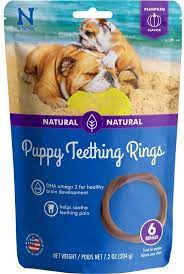 I tried the pumpkin flavor. Amazon Com N Bone Puppy Teething Ring Pumpkin Flavor 7 2 Oz 6 Count Pet Supplies