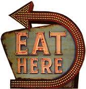 Eat Here Sign Gif 436 450 Vintage Neon Signs Retro Sign Old Neon Signs