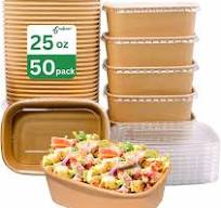 Amazon.com: 25oz Large Paper Bowls Disposable 50 Sets ...