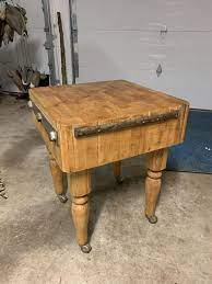 Early 1900 S Butcher Block Restoration Butcher Block Butcher Block Island Butcher Block Tables