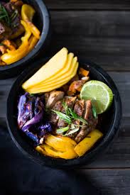 Buying a rotisserie chicken for your chicken noodle soup is a genius hack and those are tender enough to shred with your hands. Caribbean Style Island Bowls Feasting At Home