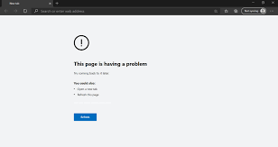 Updated Microsoft Edge Version To Latest Pages Do Not Display Error Microsoft Community