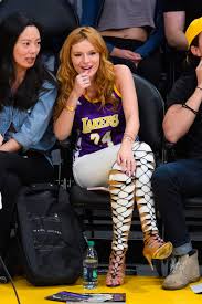 4.3 out of 5 stars 23. Bella Thorne S Lakers Jersey On Point Bella Thorne S Tall Strappy Pumps A Surprise That Cannot Be Ignored These Celebrity Courtside Outfits Are What We Call March Madness Popsugar Fashion Photo 35