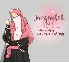 Kartun Muslimah Memegang Al Quran Gambar Kartun Kartun Ilustrasi Kartu Ucapan