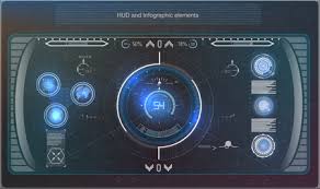Iron hud gives you the feeling of being like iron man. iron hud uses the built in camera in your ios device to create an augmented reality . Infografia Azul Futurista Como Pantalla De Cabeza Arriba Mostrar Elementos De Navegacion Para La Web Y La Aplicacion Interfaz De Usuario Futurista Graficos Virtuales Vector Ilustraciones Vectoriales Clip Art Vectorizado Libre De