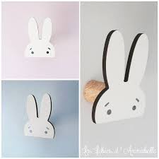 Crochet Mural Lapin Miffy Patere Porte Manteau Pour Enfants Etsy Crochets Muraux Porte Manteaux Porte Manteau Enfant