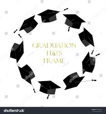 9,000+ vectors, stock photos & psd files. Circle Frame From Graduation Caps Place For Royalty Free Stock Vector 418803979 Avopix Com