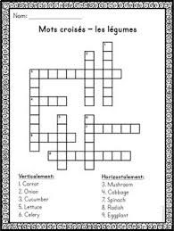 Les Fruits Et Legumes Mots Croises Caches Fleches Crossword Crossword Puzzle