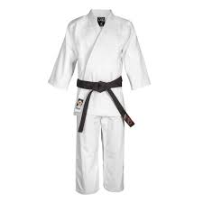 A judogi is somewhat similar to a karategi (空手着 or 空手衣, karate uniform) as it shares a common origin. Fujimae Katsu Judo Gi White