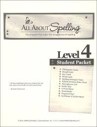 It should be noted that the level 3 regulations have not been released. All About Spelling Level 4 Student Material Packet All About Learning Press 9781935197317