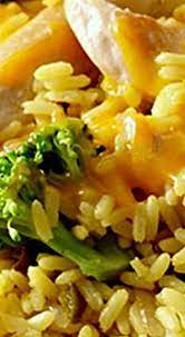 Chicken And Yellow Rice With Broccoli And Cheddar Cheese Recipe Food Com Recipe Riced Broccoli Recipes Yellow Rice Recipes Chicken And Yellow Rice