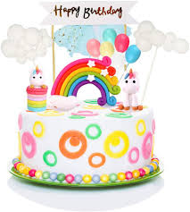 Also kreative, lustige oder auch. Tortendeko Einhorn Geburtstag Kuchen Regenbogen Happy Birthday Girlande Ebay