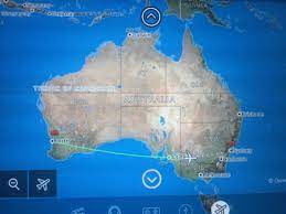 Virgin Australia Route Map Foto De Virgin Australia: Va562 Flight Path, Perth To Sydney 15/12/17 -  Tripadvisor