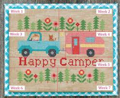 It is designed to fit in an 8in x 10in frame. Happy Camper Cross Stitch Patterns Free Novocom Top