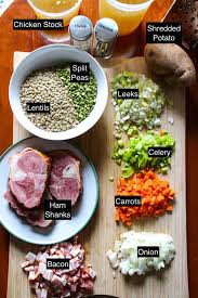 This split pea soup is packed with protein and fiber, so you'll definitely be able to make a meal out of this. Split Pea And Lentil Soup Recipe With Bacon And Ham