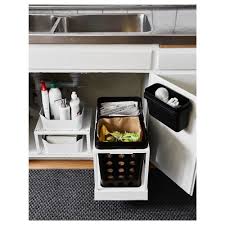 Ikea Variera Recycling Bin Black Kitchen Sink Storage Cupboards Organization Kitchen Sink Organization