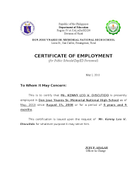 In at least a couple of times in our lives, we would often be asked for verification confirmation by either utility companies, when applying for a mobile phone plan or a loan and even when. Template Of Certificate Of Employment Certificate Templates Employment Business Letter Format